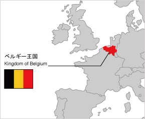 ベルギーの地図